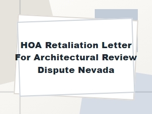 Hoa Retaliation Letter: Nevada Arc Dispute