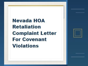 Writing a Nevada Hoa Retaliation Complaint Letter