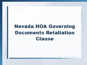 Understanding Nevada Hoa Retaliation Clauses