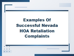 Winning Nevada Hoa Retaliation Complaint Cases