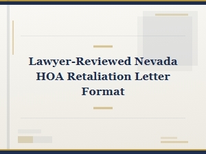 Guide to Nevada Hoa Retaliation Letter Templates