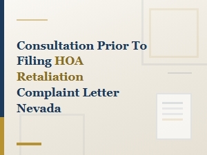 Before Filing an Hoa Retaliation Complaint in Nevada
