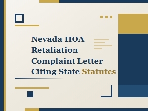 Nevada Hoa Retaliation Complaint Letter Template